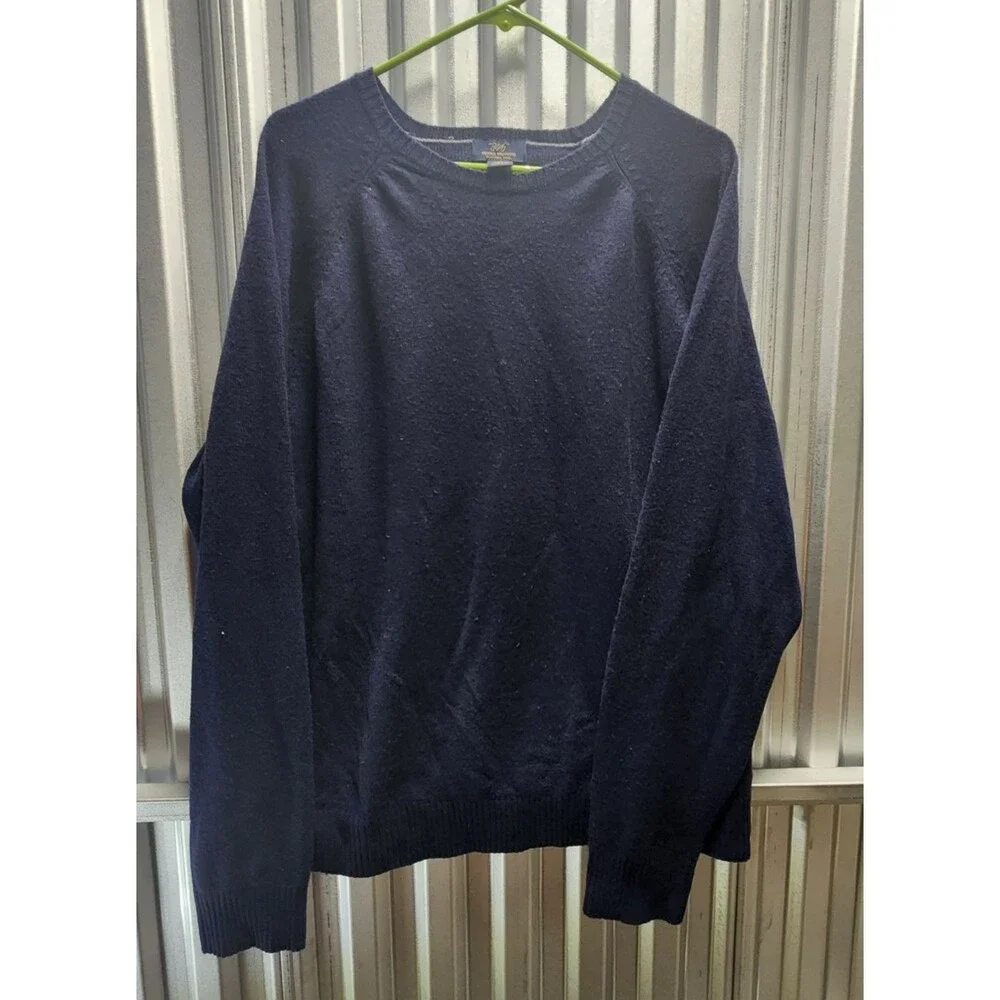 Brooks Brothers 346 Washable Wool Pullover Long Sleeve Men's Sweater Size XL